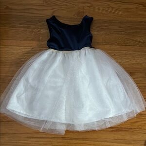 Blueberi Boulevard Navy and White Kids Dress